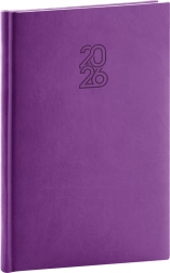 Agenda săptămânală NOTIQUE violetă 2026, 15 x 21 cm