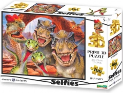 Puzzle Selfie Raptor cu Efect 3D, 100 Piese