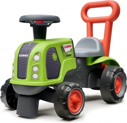 Vehicul de împins tractor Claas cu volan direcțional verde