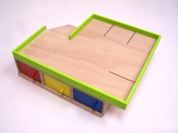 Garajă din lemn pentru 9 mașinuțe