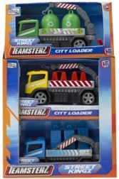 Teamsterz utilaj de construcții City Loader – model metalic de vehicul de lucru 10 cm