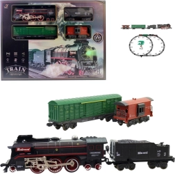 Set de tren pe baterii pentru copii 3+