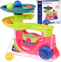 Tobogan cu bile colorate cu muzică pentru copii