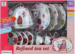 Set de ceai din tablă cu floricele