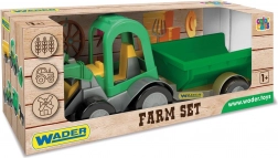 Tractor cu încărcător și remorcă Wader