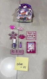 Set de styling pentru copii cu rucsac cosmetic