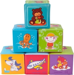 Canpol babies cuburi educative moi pentru bebeluși, set 6 buc