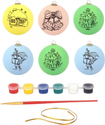 Set de ornamente de Crăciun cu vopsele
