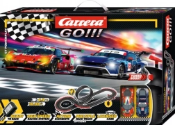 Pistă auto Carrera GO GT Powerplay 4,9 m cu looping și mașini Ford Mustang GT3 și Ferrari 296 GT3
