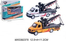 model metalic de camion de remorcare cu mecanism pull-back