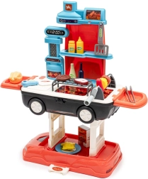 Set de grătar pentru copii 2 în 1 BABY MIX pe roți