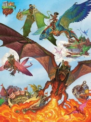 Puzzle de familie Escadrila Dragonilor 350 piese COBBLE HILL