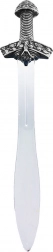 Sabie de cavaler cu mâner argintiu din PVC 56 cm