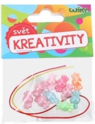 Mărgele colorate cu șnur