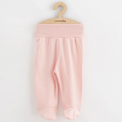 pantalonași cu botoșei pentru bebeluși New Baby Classic II roz deschis