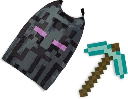 Costum Minecraft pentru Halloween – târnăcop de diamant și pelerină Enderman de la Disguise