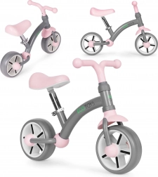 Bicicletă de echilibru ECOTOYS cu roți EVA și șa reglabilă, gri