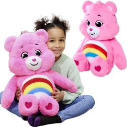 Ursuleț de pluș CARE BEARS Cheer Bear roz 60 cm