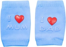 Genunchiere pentru copii cu ABS I Love Mum & Dad – albastre