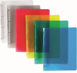 Biblioraft din polipropilenă A4 cu 2 inele Lines, mix de culori