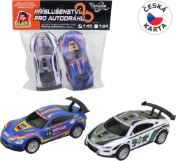 Mașinuțe de rezervă pentru pistă auto 1:43 – set 2 buc