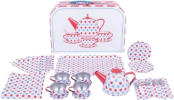 Set de ceai pentru copii cu buline în valiză