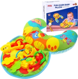 Perinuță de stabilizare pentru bebeluși cu jucării zornăitoare și salteluță foșnitoare – Leu