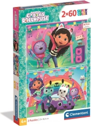 Puzzle Căsuța magică a Găbinei: Bucură-te cu noi 2x60 de piese