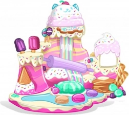 Căsuța magică a lui Gabi: cofetărie mare – set de joacă cu figurine