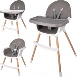 Scaun de masă pentru copii BITEO gri