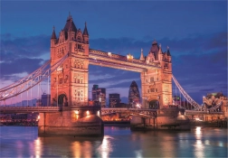 Puzzle 1000 piese Calitate înaltă, Tower Bridge noaptea