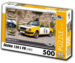 Puzzle Retro-mașini Škoda 120 L VB (1987) – 500 piese