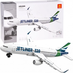 Set de construcție avion de pasageri JETLINER 320, 133 piese