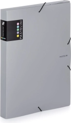 Cutie arhivare cu elastic A4 gri PASTELINI