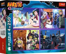 Trefl Puzzle Naruto Shippuden: Aventurile lui Naruto Uzumaki 4x250 piese