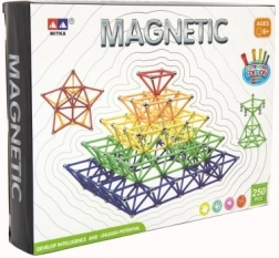 Set de construcții magnetic 250 buc. plastic și metal