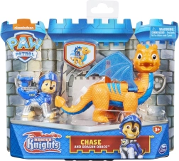 Paw Patrol Cavalerii curajoși – figurină cățeluș și dragon (asortiment)