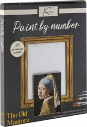 Pictură după numere – Fata cu cercel de perlă 40 × 50 cm