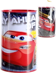 Pușculiță metalică pentru copii Cars 15 cm, rotundă - 1 bucată