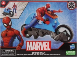 Marvel Spider‑Man: motocicletă cu figurină de acțiune