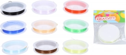 Fir elastic colorat pentru mărgele 0,6 mm, 7 m (9 culori)