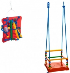 Leagăn din plastic cu bare de protecție 35 × 34 cm, capacitate 40 kg – Roșu