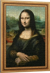 Puzzle Mona Lisa 500 piese cu ramă de la TREFL