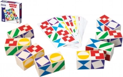 Joc de societate Domino Match din lemn în cutie