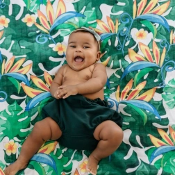 Scutec din muselină de bambus Tommy Lise Lush Garden 120 × 120 cm