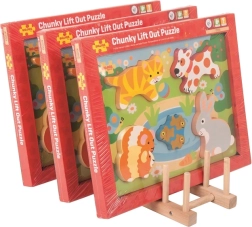 Bigjigs Toys suport din lemn pentru puzzle-uri