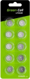 Baterii litiu tip buton CR1620 3V 70 mAh – 10 buc GREEN CELL