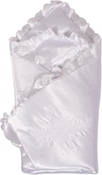 Păturică satinată cu dantelă New Baby