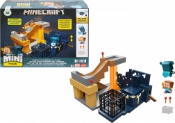minecraft mini mode – invocarea wardenului set de joc cu steve și cărucior