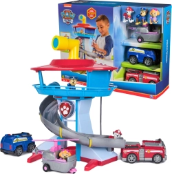 Turn de observație Patrula Cățelușilor cu lumină, sunete, vehicule și figurine